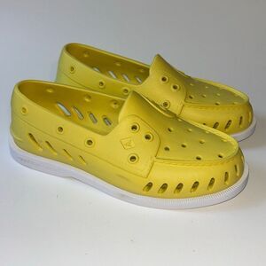 New Unisex Sperry Top Sider Float Boat yellow shoe deck W 7.5
